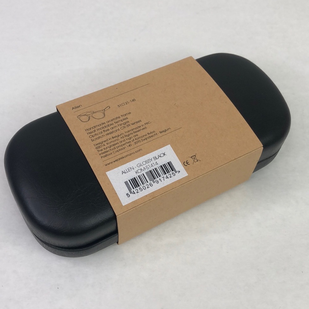 KOMONO Allen Glossy Black Sunglasses NEW - Picture 11 of 11